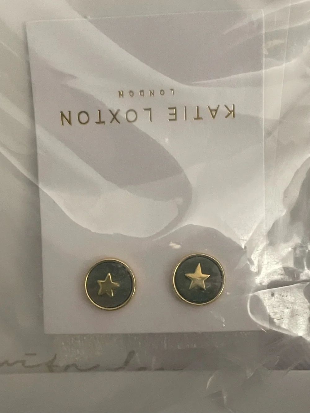 Katie Loxton Perla Abalone Pearl Star Stud Earrings in Gold-Tone